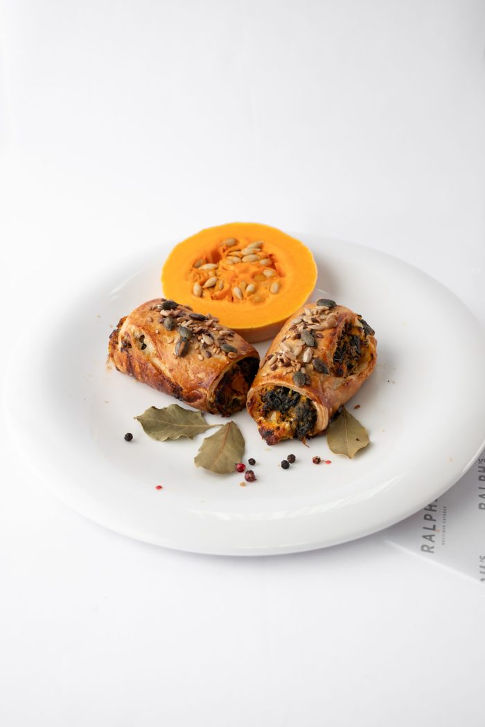 Gluten-Free Butternut-Spinach-Feta Pastry Roll